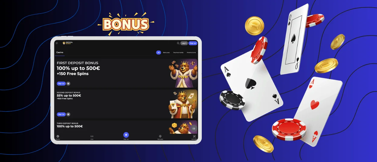 Royalzino bonus фpage